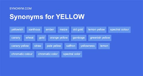 another name for yellow.